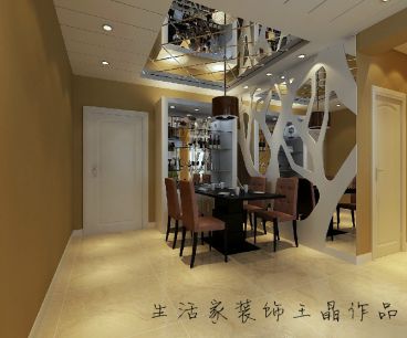 尚東雅園現(xiàn)代簡約餐廳效果圖