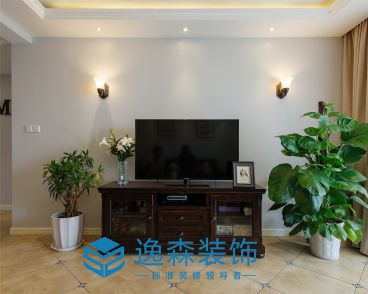 保利心語現(xiàn)代簡約客廳效果圖
