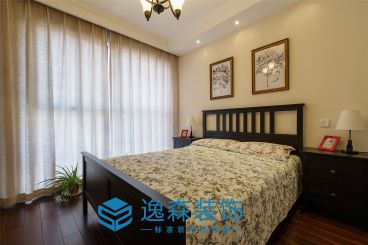 保利心語現代簡約臥室效果圖