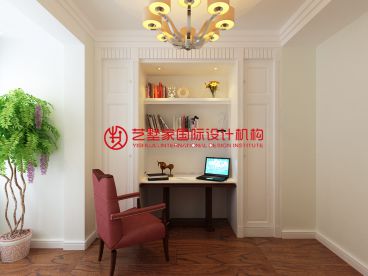 洞庭路壹號現(xiàn)代簡約書房效果圖
