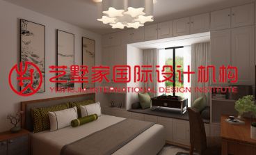 宜和紅橡現(xiàn)代簡約臥室效果圖