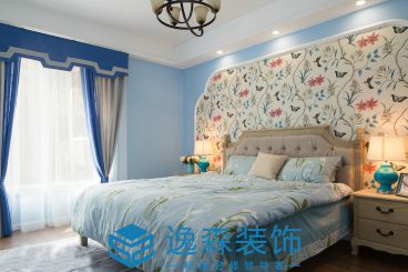 新澳陽光城美式臥室效果圖