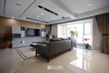 南湖時(shí)尚城現(xiàn)代簡(jiǎn)約客廳效果圖