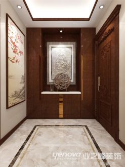 中海鉑宮新中式玄關(guān)效果圖