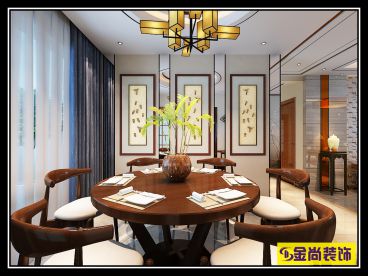 重汽·翡翠外灘新中式餐廳效果圖