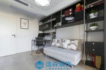 綠地中央廣場現(xiàn)代簡約書房效果圖