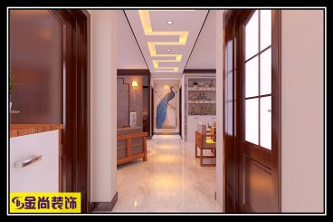 漢峪海風(fēng)新中式廊道效果圖
