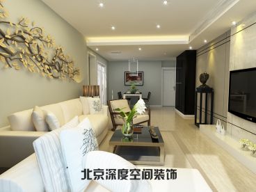大成門現(xiàn)代簡約背景墻效果圖
