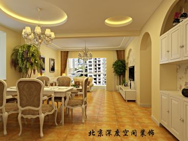 德尚世家簡歐餐廳效果圖