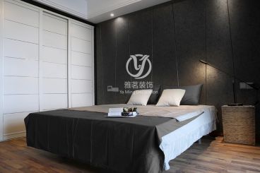 海珠區(qū)東銀廣場現(xiàn)代簡約臥室效果圖