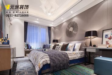 潤和山居現(xiàn)代簡約臥室效果圖