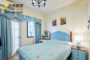 銀豐公館恬淡田園臥室效果圖
