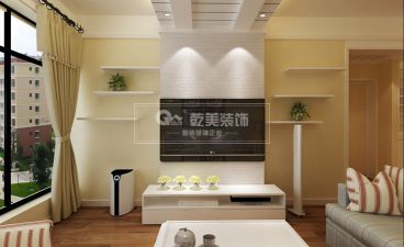 昆明中天融域時(shí)尚混搭背景墻效果圖