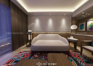 融僑觀邸新中式臥室效果圖