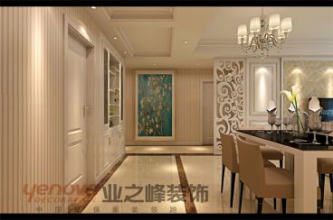 中海世紀(jì)公館簡(jiǎn)歐玄關(guān)效果圖