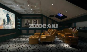 鴻基紫韻別墅歐式古典客廳效果圖