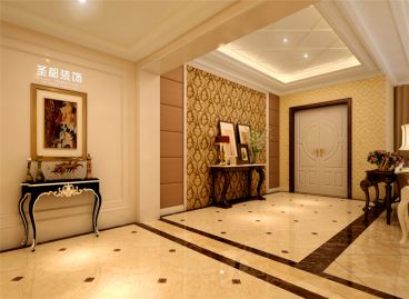 西溪山莊簡歐廊道效果圖