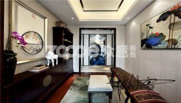 曲江龍邸新中式書(shū)房效果圖