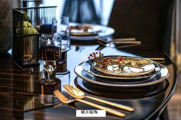 華潤(rùn)凱旋門現(xiàn)代簡(jiǎn)約餐廳效果圖