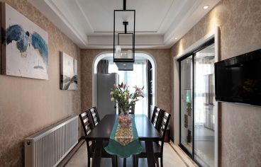 欣隆壹號公館新中式餐廳效果圖