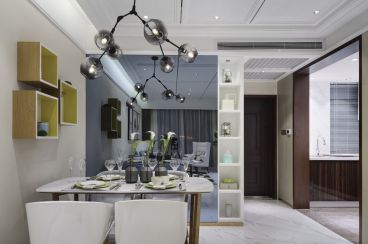 鉑金名筑北歐餐廳效果圖