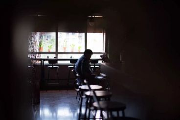 滄口海怡新城時(shí)尚混搭客廳效果圖