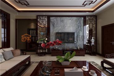 金地格林格林新中式餐廳效果圖