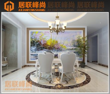 西城濟(jì)水上苑簡歐餐廳效果圖
