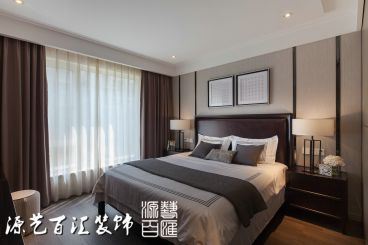 綠地半山國際花園現代簡約臥室效果圖