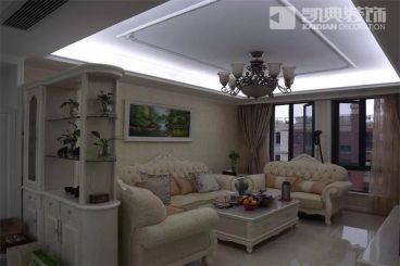 仙龍灣簡歐客廳效果圖