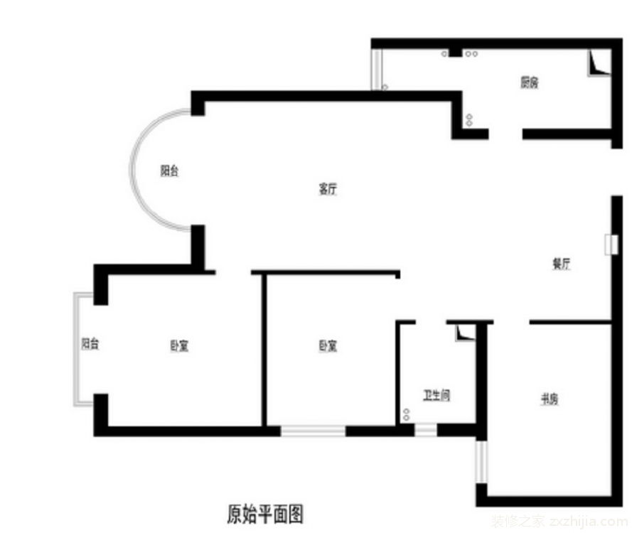 丽景名筑宜家三室二厅装修效果图