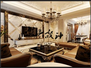 中御公館新古典客廳效果圖