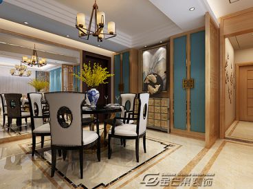 實(shí)力壹方城新中式餐廳效果圖