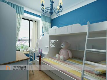 淮礦東方藍(lán)海地中海兒童房效果圖