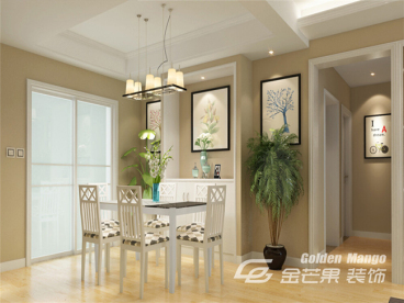 潤城現代簡約餐廳效果圖