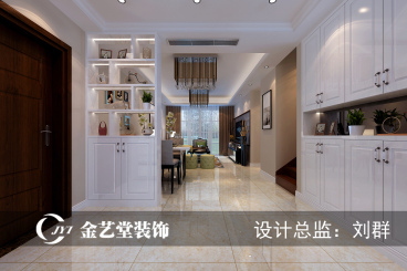 文一名門(mén)綠洲現(xiàn)代簡(jiǎn)約玄關(guān)效果圖