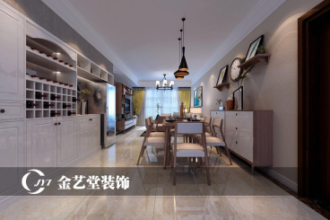 瑤海萬達(dá)廣場現(xiàn)代簡約餐廳效果圖