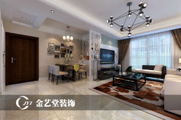 水麗坊自在城現(xiàn)代簡約餐廳效果圖