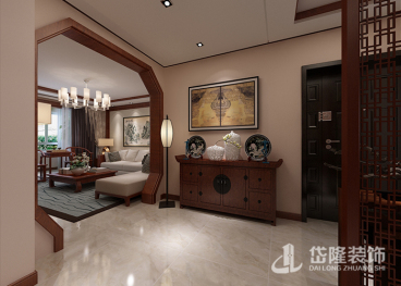 西苑景潤園新中式玄關(guān)效果圖