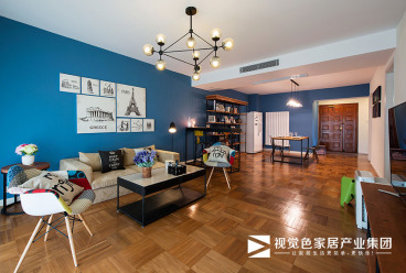 南方蘋(píng)果派地中海客廳效果圖