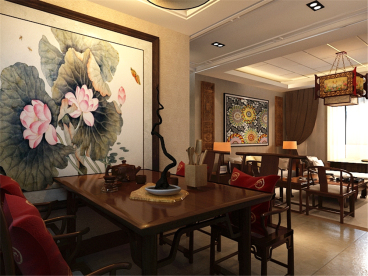 寶龍城中式餐廳效果圖