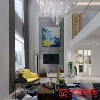 金地瀾悅北歐客廳效果圖