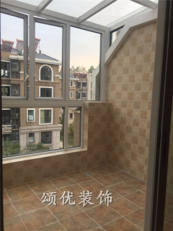 群盛北江豪庭美式陽臺效果圖