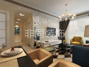 海亮九璽現代簡約餐廳效果圖