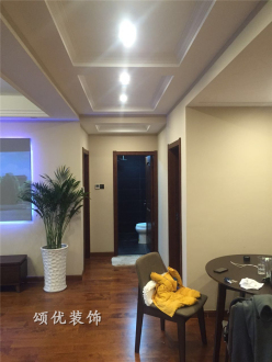 麒麟山莊現(xiàn)代簡約廊道效果圖