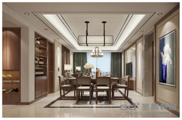 華潤凱旋門新中式餐廳效果圖