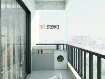 匯林閣現代簡約陽臺效果圖