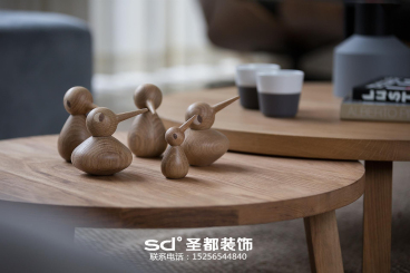 華潤橡樹灣北歐客廳效果圖