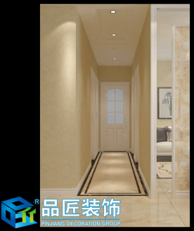 建業貳號城邦美式廊道效果圖