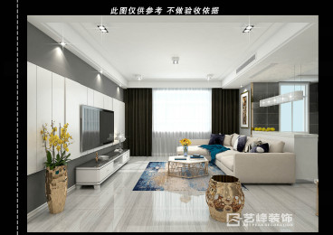漢成華都現(xiàn)代簡約客廳效果圖